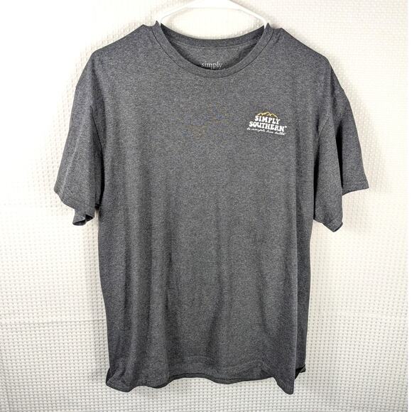 Simply Southern Elevate Your Soul T-Shirt Large Gray Mountain Graphic Outdoor - Picture 3 of 5